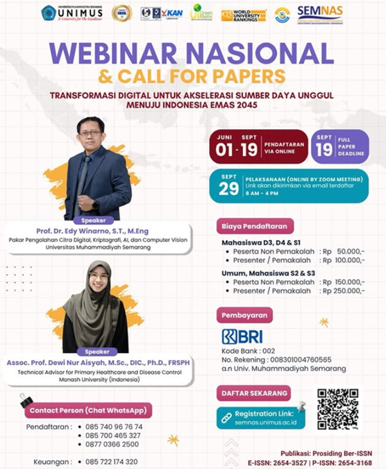 Webinar Nasional dan Call for Papers: Transformasi Digital Menuju Indonesia Emas 2045